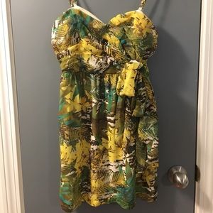 Hawaiian print dress